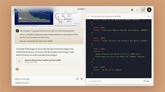Claude chấp nhận các đầu vào bằng văn bản, âm thanh và hình ảnh