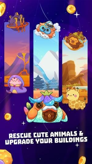 Cứu các sinh vật dễ thương, nâng cấp công trình của bạn