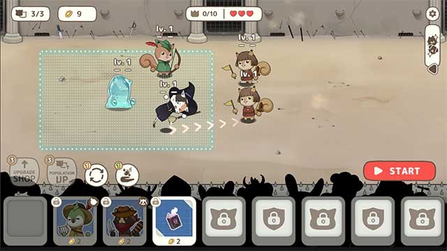 Các sinh vật dễ thương sẽ chiến đấu trong các trận chiến kịch tính