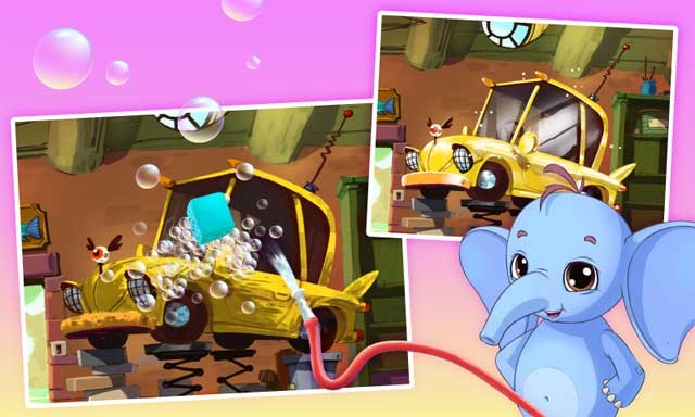 Sửa chữa và rửa xe sạch bóng trong gara