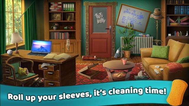 Bạn bắt tay vào dọn dẹp tất cả những thứ hỗn độn trong ngôi nhà trong game Cleaning Queens