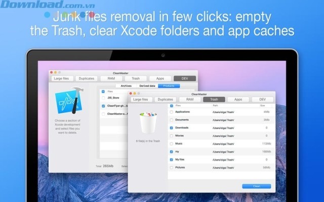 Dọn dẹp để giải phóng bộ nhớ và tăng tốc máy