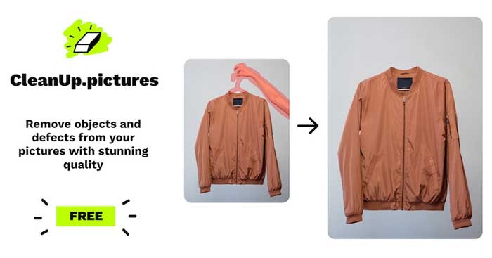 Cleanup.pictures là trình chỉnh sửa ảnh trực tuyến tiện ích và miễn phí