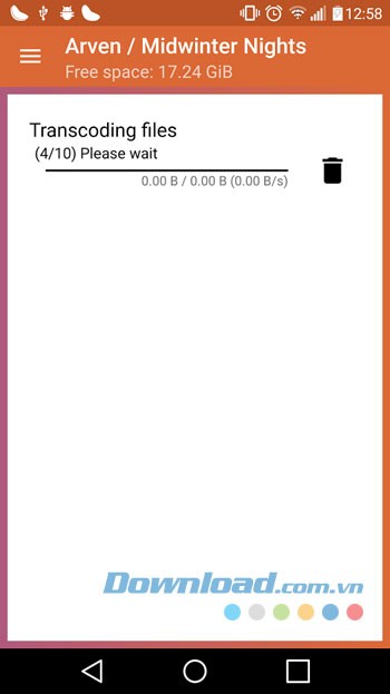 Giao diện sử dụng ứng dụng Clementine Remote