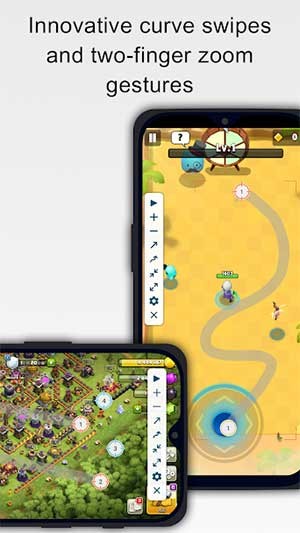 Vuốt, chạm vào thu phóng