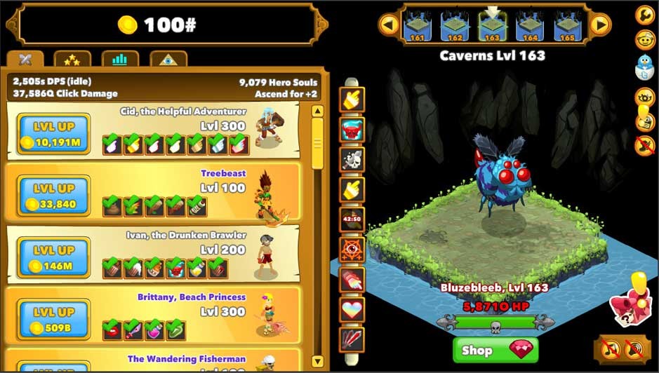 Clicker Heroes 1.0e12