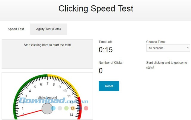 Giao diện chính của tiện ích