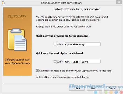 Lựa chọn phím tắt