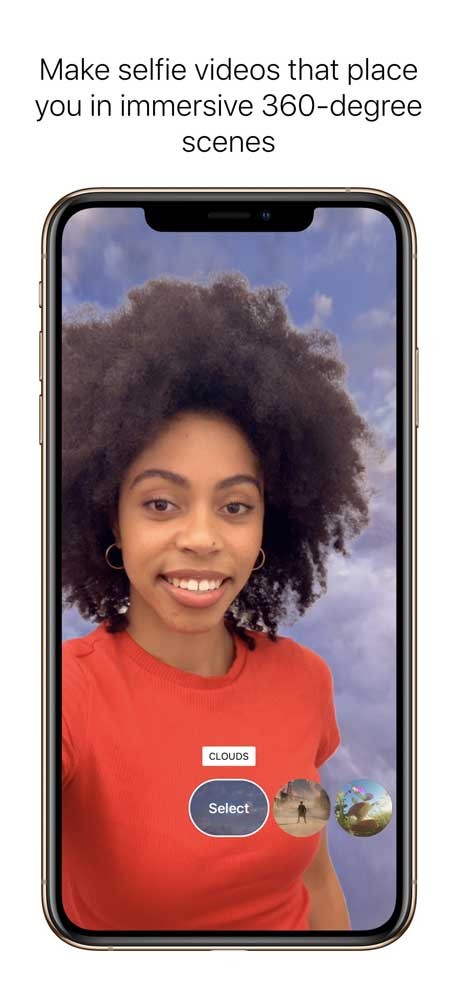 Clips cho iOS quay video tự sướng