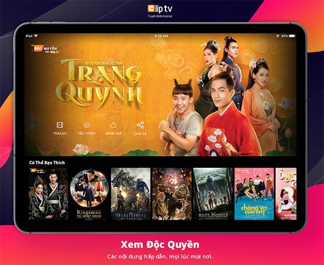 Ứng dụng xem tivi Internet cho smart TV Android