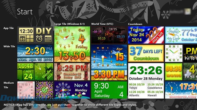 Các mẫu đồng hồ đa dạng