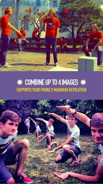 Kết hợp tối đa đến 4 bức ảnh làm một