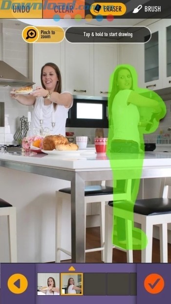 Bôi màu chọn đối tượng cần nhân bản