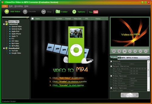 Clone2Go Video to MP4 Converter
