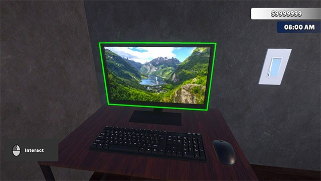 Quản lý hàng tồn kho, đơn hàng... tất cả trên máy tính trong game Clothing Store Simulator