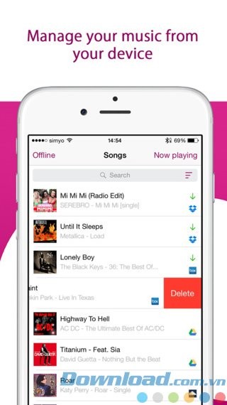 Quản lý nhạc từ xa