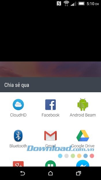Chia sẻ ảnh lên Facebook thông qua CloudHD