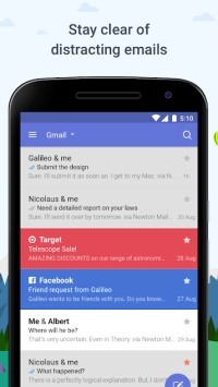 Newton Mail cho Android làm rõ email