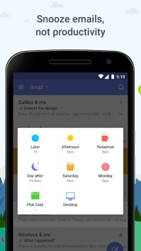 Newton Mail cho Android có tính năng snooze