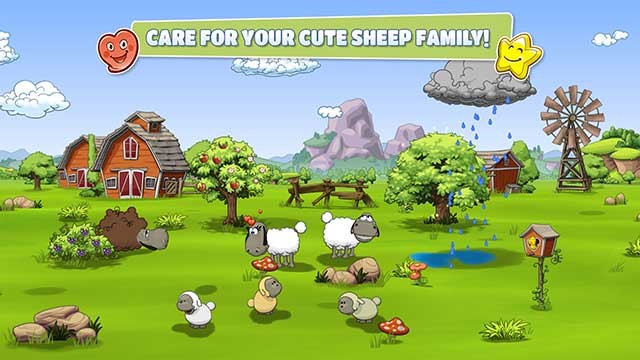 Chăm sóc đàn cừu siêu dễ thương trong game Clouds and Sheep 2