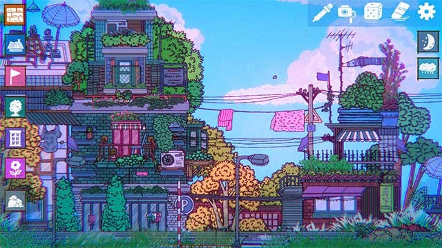 Cloudside Lane là trò chơi mô phỏng xây nhà ấm cúng