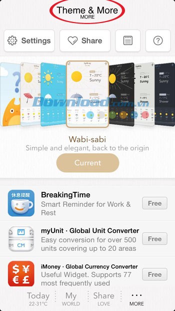 Tùy biến giao diện bằng theme