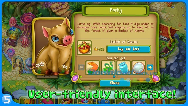 Giao diện trong game thân thiện với người dùng