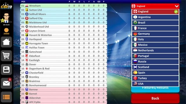 Chọn từ 820 câu lạc bộ trong 38 giải đấu, đến từ 14 quốc gia