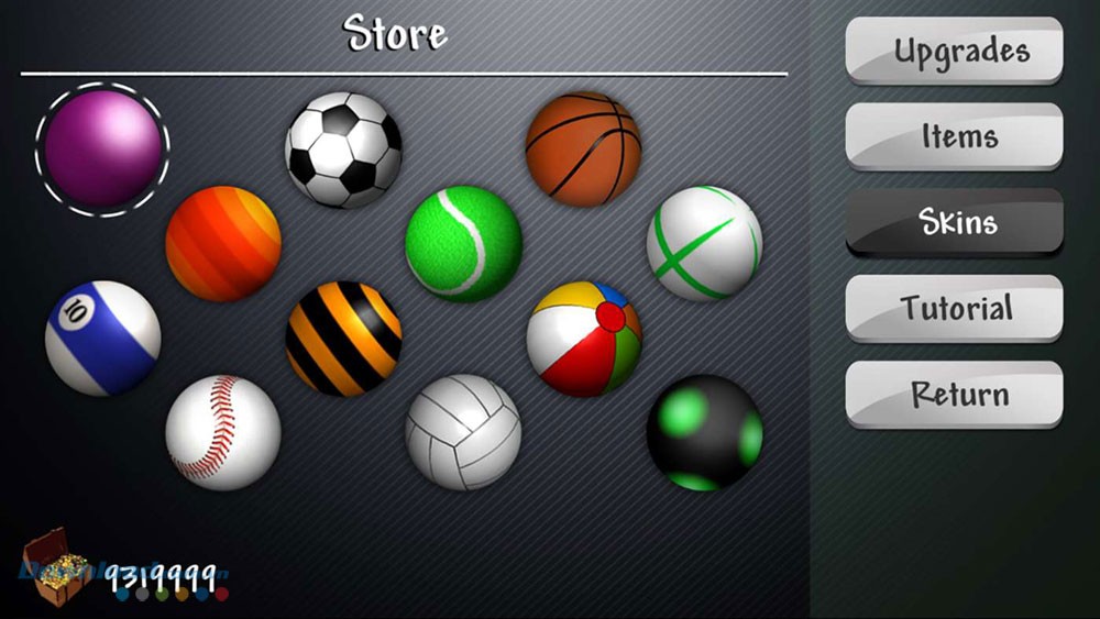 Mở khóa skin mới cho bóng