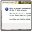 CMOS De-Animator 3.0: Vô hiệu hóa kiểm tra bộ nhớ CMOS