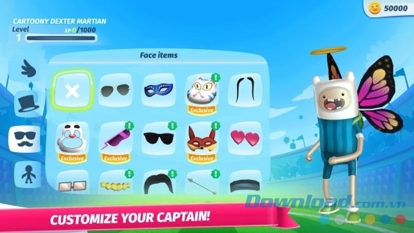 Tùy biến nhân vật CN Superstar Soccer: Goal! cho Android theo ý muốn