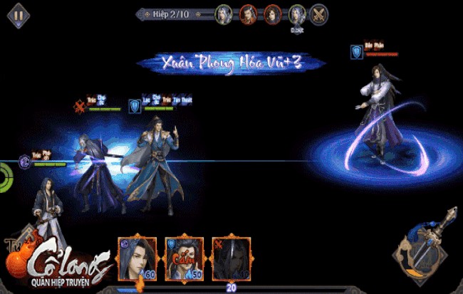 Hiệu ứng kỹ năng của nhân vật Cổ Long Quần Hiệp Truyện