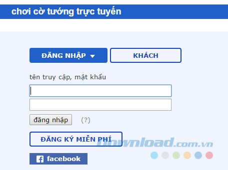 Đăng nhập cờ tướng
