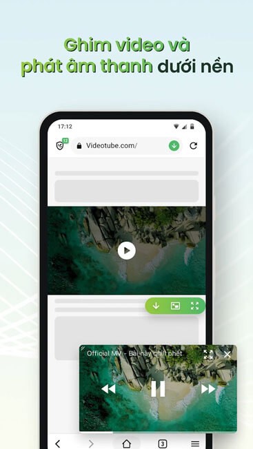 Ghim video và phát âm thanh