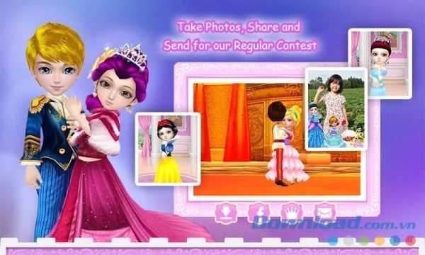 Chụp hình và tham gia cuộc thi trên Coco Princess cho Android