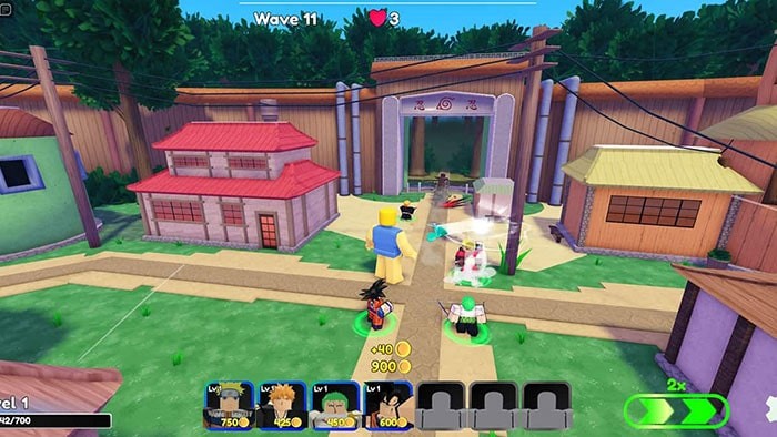 Game phòng thủ tháp chủ đề anime trên Roblox - Anime Crossover Defense