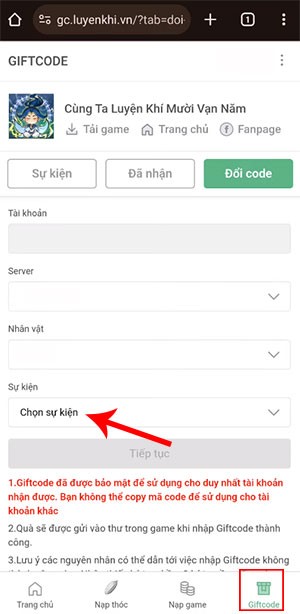 code Cung Ta Luyen Khi Muoi Van Nam 2*479107