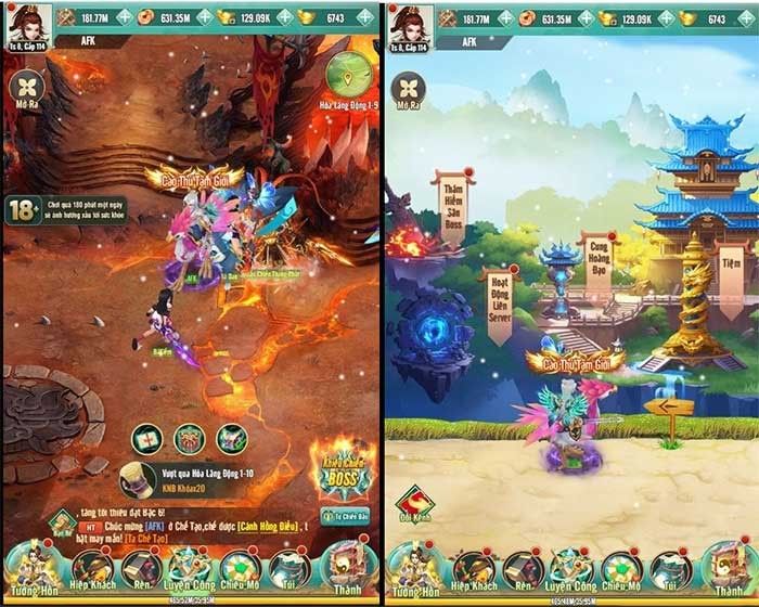 Game mobile nhập vai nhàn rỗi chủ đề dị giới tu tiên - Dị Tiên Hiệp