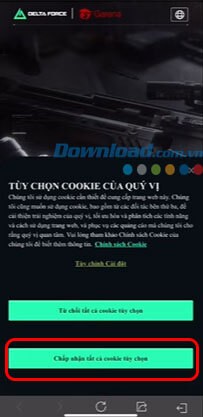 Hướng dẫn cách nhập code Garena Delta Force