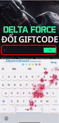 Hướng dẫn cách nhập code Garena Delta Force