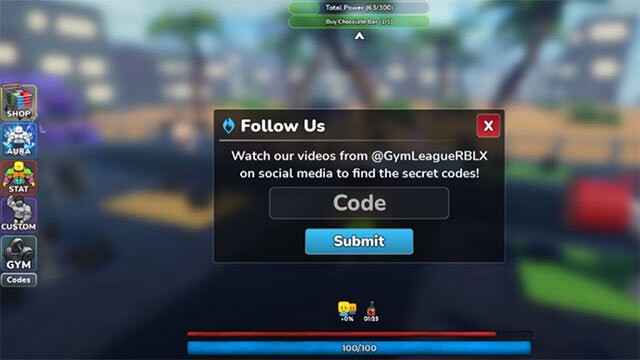 Hướng dẫn nhập code game Gym League