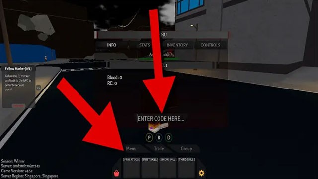 Hướng dẫn nhập code game Project Ghoul đổi quà