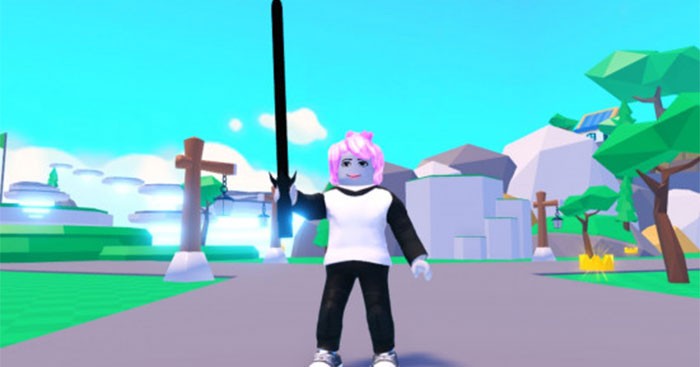 Mục tiêu của người chơi trong Saber Simulator là sử dụng thanh kiếm cực kỳ điêu luyện