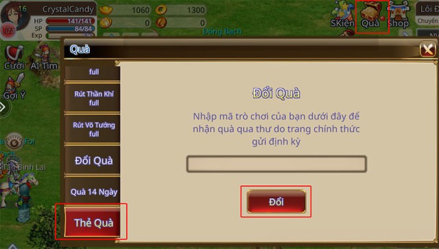 Hướng dẫn nhập code TSX by Astronize đổi quà