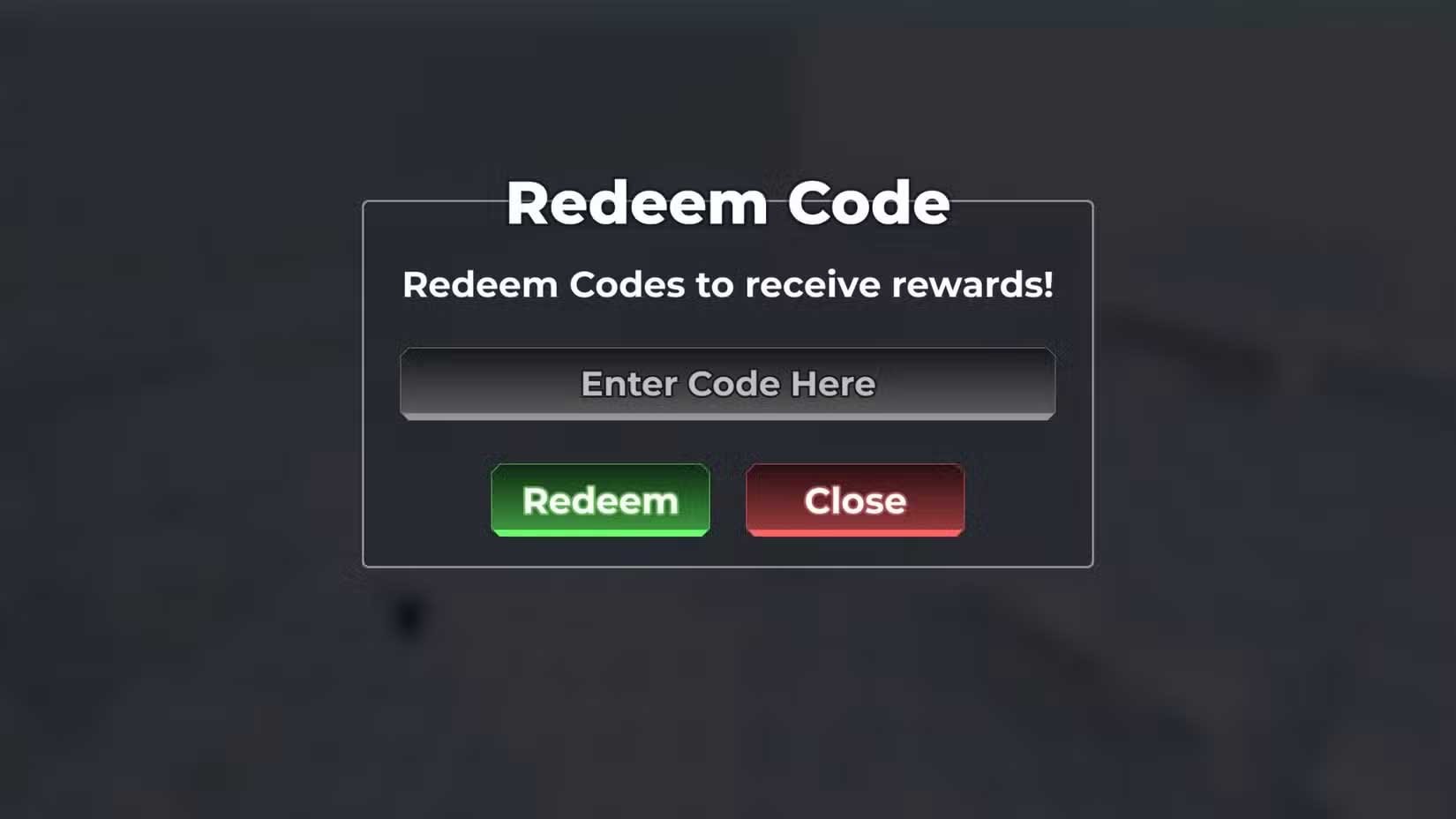 Giao diện nhập code Knife Arena