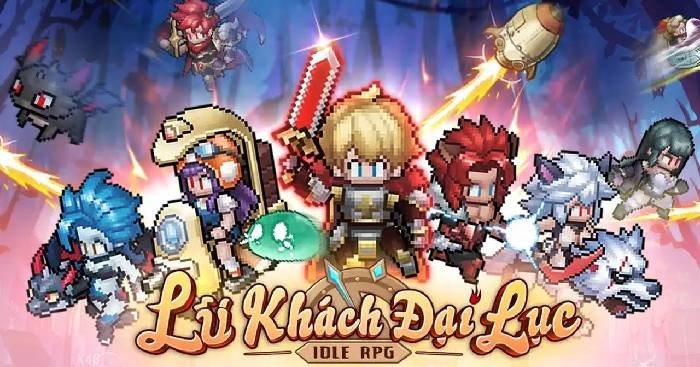 Game nhập vai nhàn rỗi đồ họa pixel - Lữ Khách Đại Lục Idle RPG