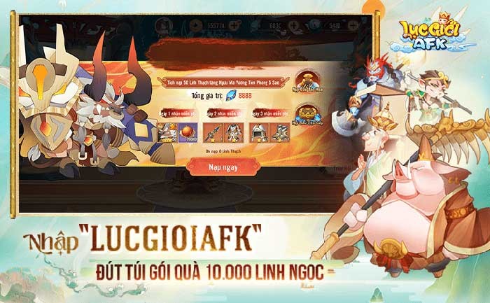 Tổng Hợp Code Lục Giới AFK Mới Nhất & Cách Nhập