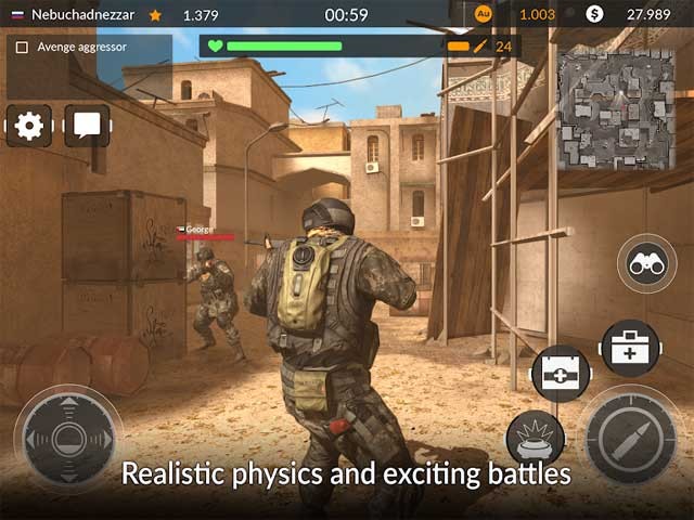 Code of War for Android sở hữu hệ thống đồ hoạ 3D đẹp mắt và hiệu ứng ấn tượng