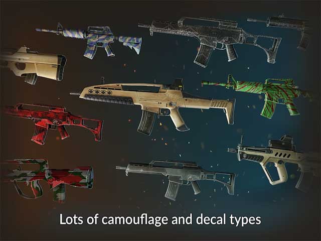 Game có nhiều lựa chọn vũ khí đa dạng với hơn 30 loại súng trường, lựu đạn, bom mìn,...