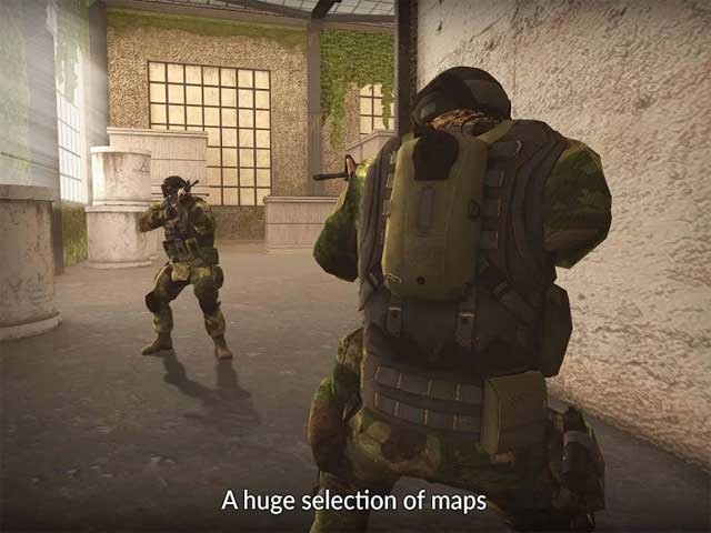 Chiến đấu cùng bạn bè trong nhiều bản đồ rộng lớn của game Code of War for Android